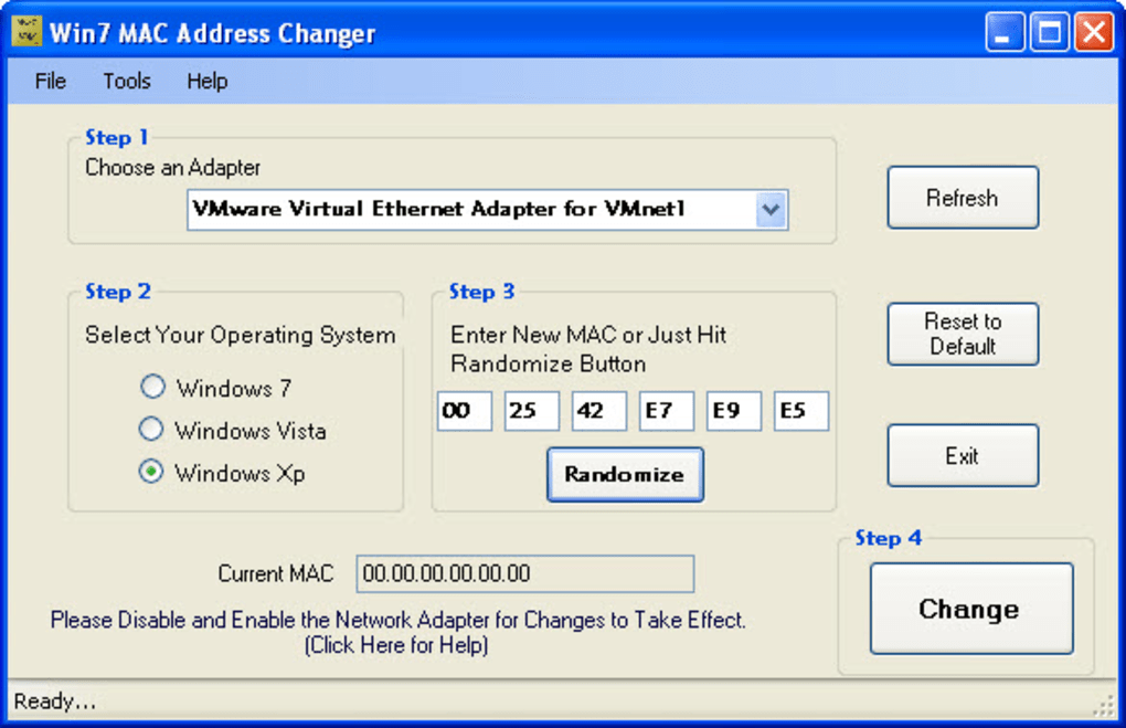 change mac address for teamviewer